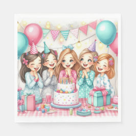 Guardanapo De Papel Bonito Aniversário do Partido Pajama Napkin