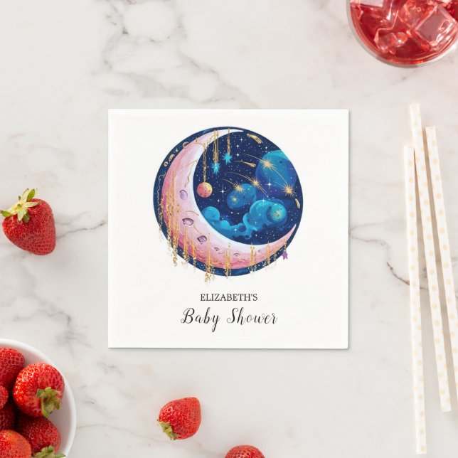 Guardanapo De Papel Bonito Chá de fraldas das Estrelas (Insitu)