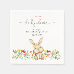 Guardanapo De Papel Bonito Coelho Chá de fraldas Napkins