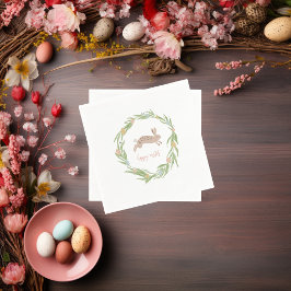 Guardanapo De Papel Bonito Felz pascoa Cony Watercolor Napkins