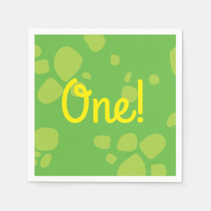 Guardanapo De Papel Bonito Festa de primeiro aniversario Dinossauro Na