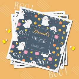 Guardanapo De Papel Bonito Halloween Fantasma Papel Azul Escuro Napkin
