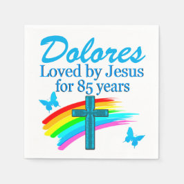 GUARDANAPO DE PAPEL BONITO NÁQUINAS PERSONALIZADAS DO 85º PARTIDO AZUL