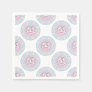 Guardanapo De Papel Bonito Pastel Candy Kawaii Cony Bolinhas Mandala