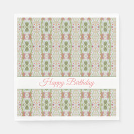 Guardanapo De Papel Bonito rosa e Livro Verde Aniversário Napkins