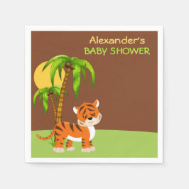 Guardanapo De Papel Bonito Tigre de Chá de fraldas de Tigre de Bebê Ná