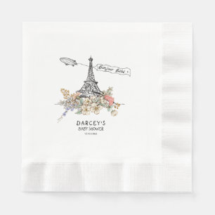 Guardanapo De Papel Bonjour Bebe Sexo Chá de fraldas Neutro