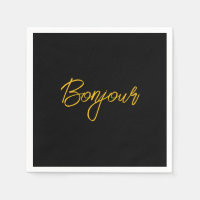 Bonjour Paper Napkins