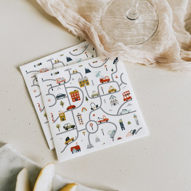 Guardanapo De Papel Bons Carros Aniversário (Criador carregado)