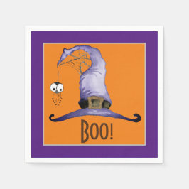 Guardanapo De Papel Boo! Chapéu Mágico de Bruxas