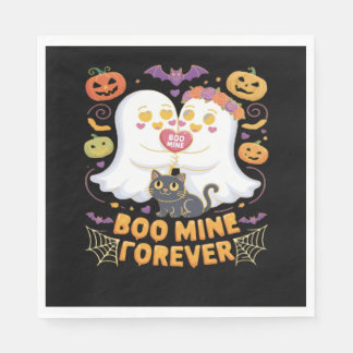 Guardanapo De Papel Boo Mine Para Sempre Fantasmas Cachorros Negros