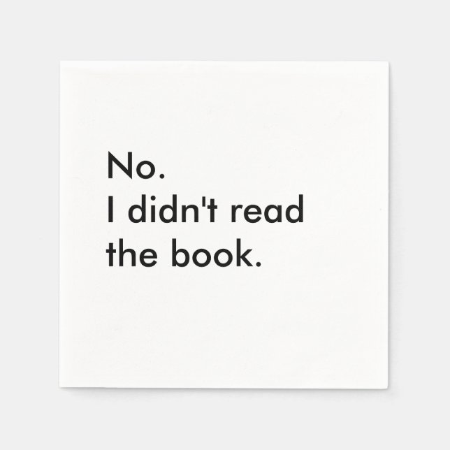Guardanapo De Papel Book Club Cocktail Napkins (Frente)