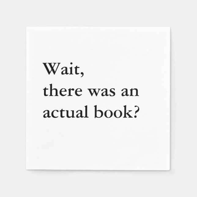 Guardanapo De Papel Book Club Cocktail Napkins - Espera (Frente)