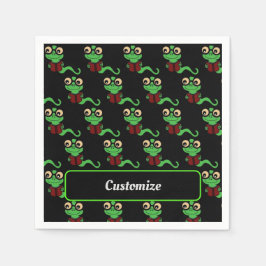 Guardanapo De Papel Bookworm Preto Feliz