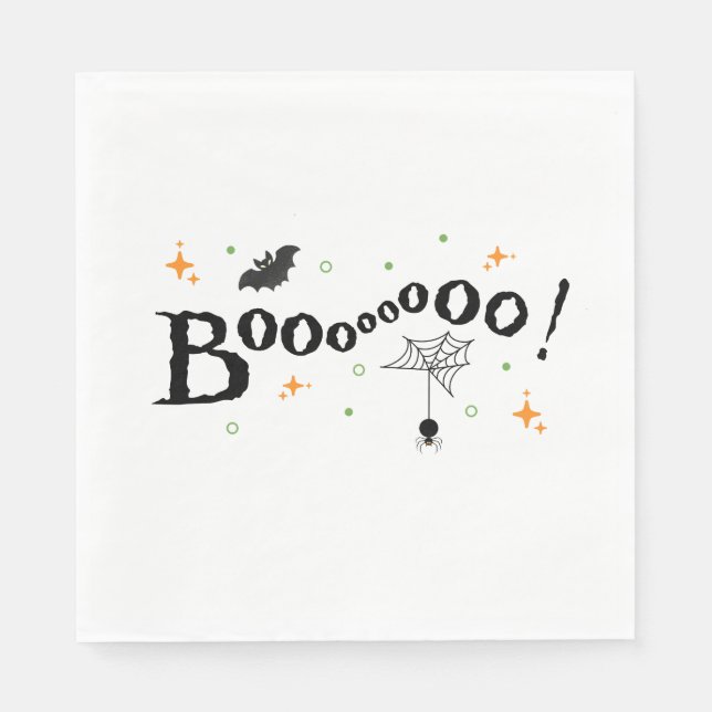 Guardanapo De Papel Boooo Festa de Halloween Napkins (Frente)