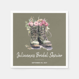 Guardanapo De Papel Boot Militar - Chá de panela