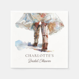 Guardanapo De Papel Boots Chá de panela Napkins