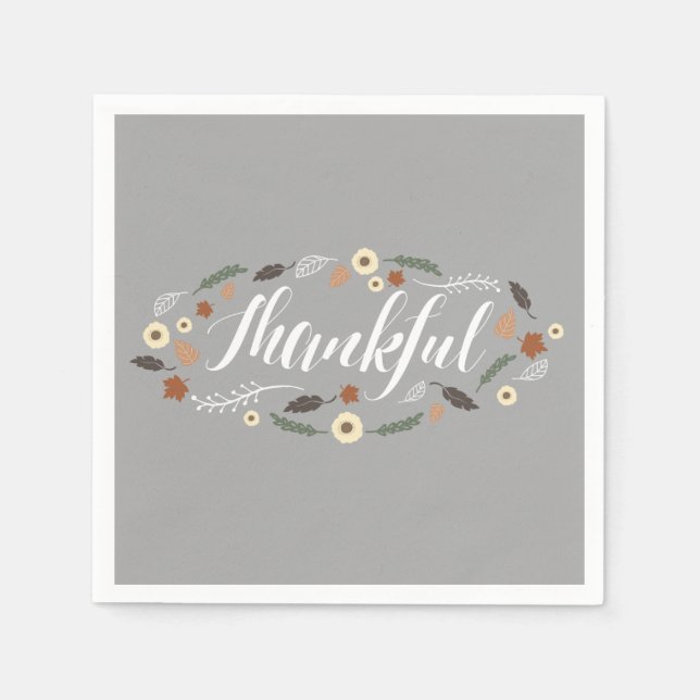 Guardanapo De Papel Boquetel de Ação de Graças Napkins (Frente)