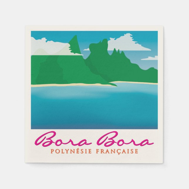 Guardanapo De Papel Bora Bora (Frente)