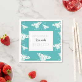 Guardanapo De Papel Borboleta Branca de Teto Bonito Napkins