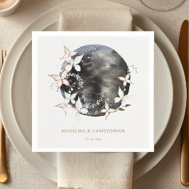 Guardanapo De Papel Borboleta Celestial Elegante Salva a Data Casament