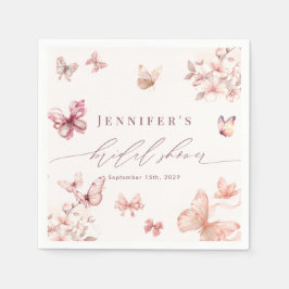 Guardanapo De Papel Borboleta Coquette |  Chá de Bebê de Borboletas 