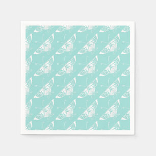 Guardanapo De Papel Borboleta Deco estilizada - azul-gelo