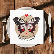 Borboleta E Corações Adicione Nome Da Vintagem Cut