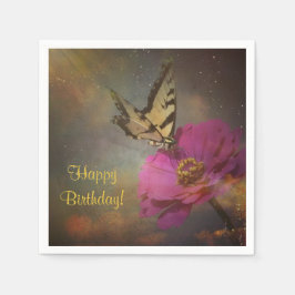 Guardanapo De Papel Borboleta No Jardim