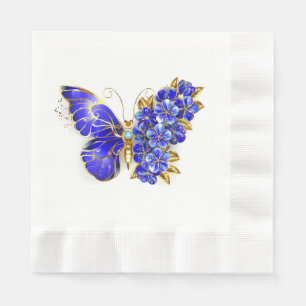 Guardanapo De Papel Borboleta Safira Flor