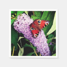 Guardanapo De Papel Borboleta vermelha