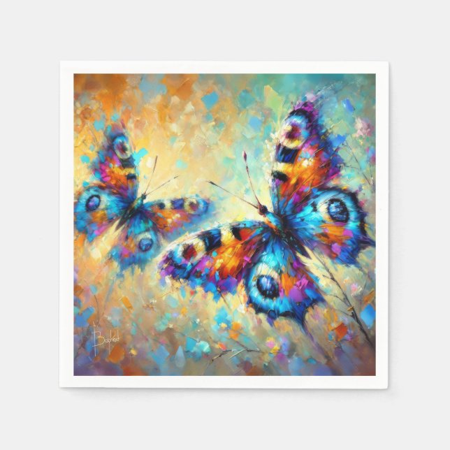 Guardanapo De Papel borboletas (Frente)