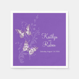 Guardanapo De Papel Borboletas de arte casada borboletas de papel rosa