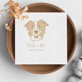 Guardanapo De Papel Borda Cachorro Personalizado Bebida Em Mim