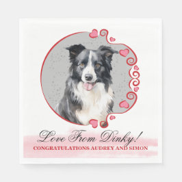 Guardanapo De Papel Borda Collie Pet Wedding Napkins Com Cães Foto