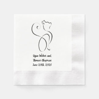 Guardanapo De Papel Borda de moeda Casamento Napkins