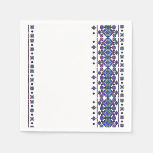 Guardanapo De Papel Bordado azul