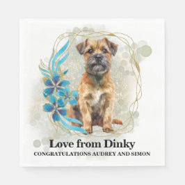 Guardanapo De Papel Border Terrier I Do Too Napkins com foto de cães