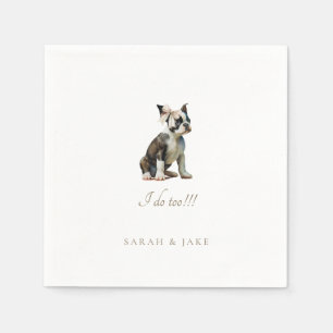 Guardanapo De Papel Boston Terrier Pet Wedkins