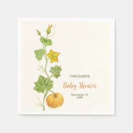 Guardanapo De Papel botânica da vinha de abóbora