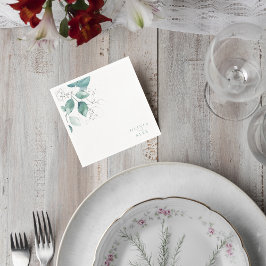 Guardanapo De Papel Botanical Greenery Wedding Napkin