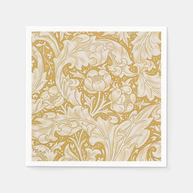 Guardanapo De Papel Botão de Flor Clássico de William Morris (Frente)