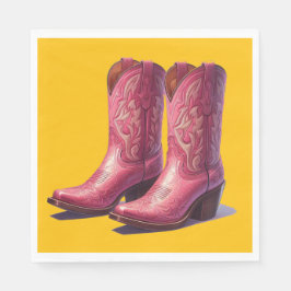 Guardanapo De Papel Botas cor-de-rosa, guardanapos!