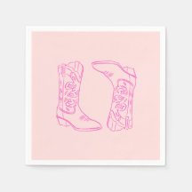 Botas Rosa de Cowgirl Barbie Despedida de Solteira