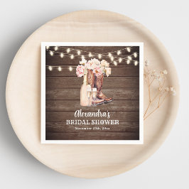 Guardanapo De Papel Botas Rustic Cowgirl CHUVA DE PRESENTES DE NOIVA O