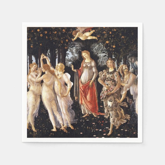 Guardanapo De Papel BOTTICELLI - Primavera 1482 (Frente)