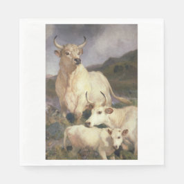 Guardanapo De Papel Bovinos Selvagens de Chillingham