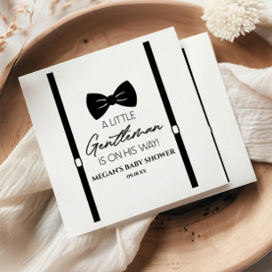 Guardanapo De Papel Bowtie Suspende Um Pequeno Chá de fraldas Cavalhei