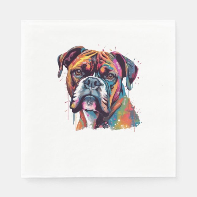 Guardanapo De Papel Boxer Dog 2 (Frente)