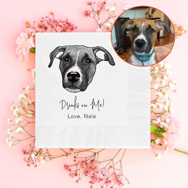 Guardanapo De Papel Boxer Dog Personalizado Beba Em Mim (Criador carregado)